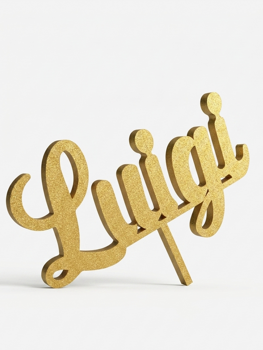 Cake Topper nome personalizzato - max 15 cm