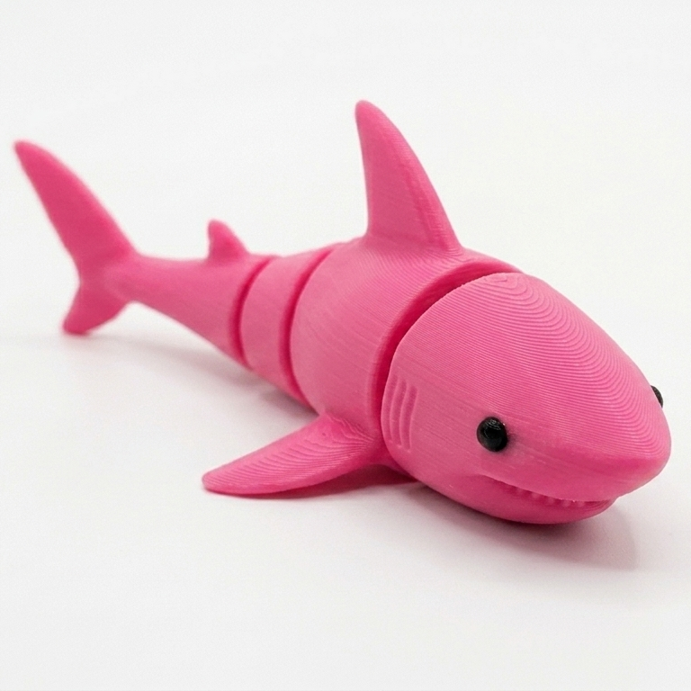 Flexi Toy 3D – Squalo Rosa