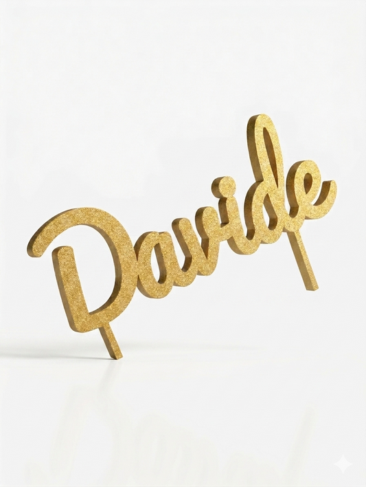 Cake Topper nome personalizzato - max 15 cm