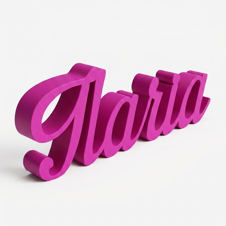 Nome Personalizzato 3D - decorazione cameretta