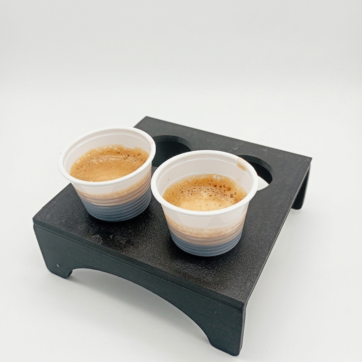 Vassoio Porta Bicchierini da Caffè Minimal 3D – Personalizzabile con Logo