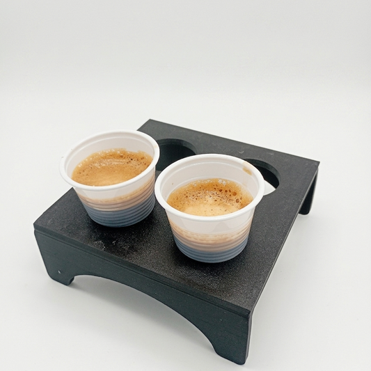 Vassoio Porta Bicchierini da Caffè Minimal 3D – Personalizzabile con Logo